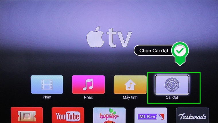 Verbinden Sie das iPhone mit dem Samsung TV mit Apple TV 2